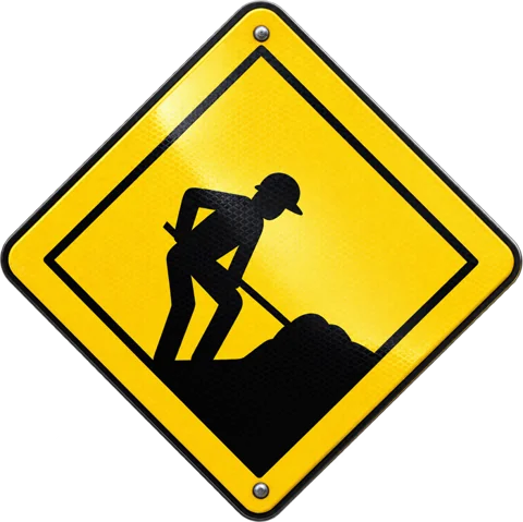 Commercial property maintenance work sign in Palm Coast, FL